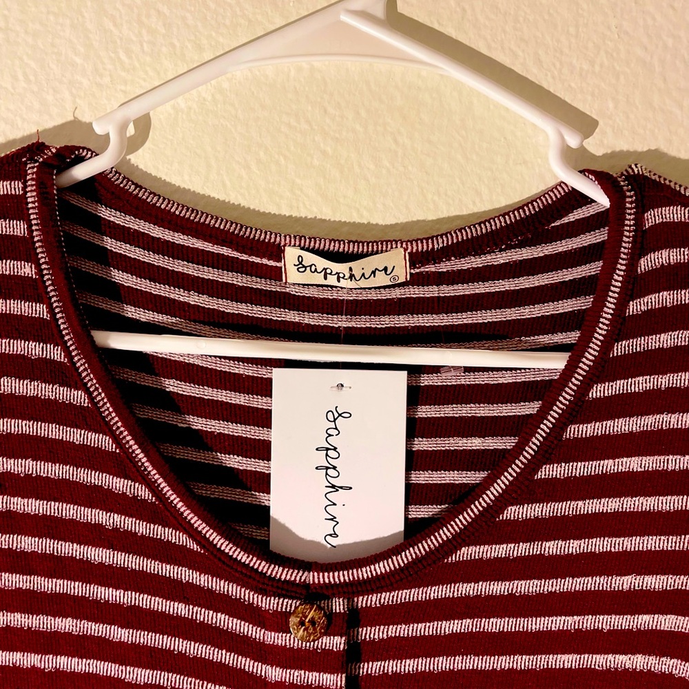 Sapphire brand, Burgandy & Off White